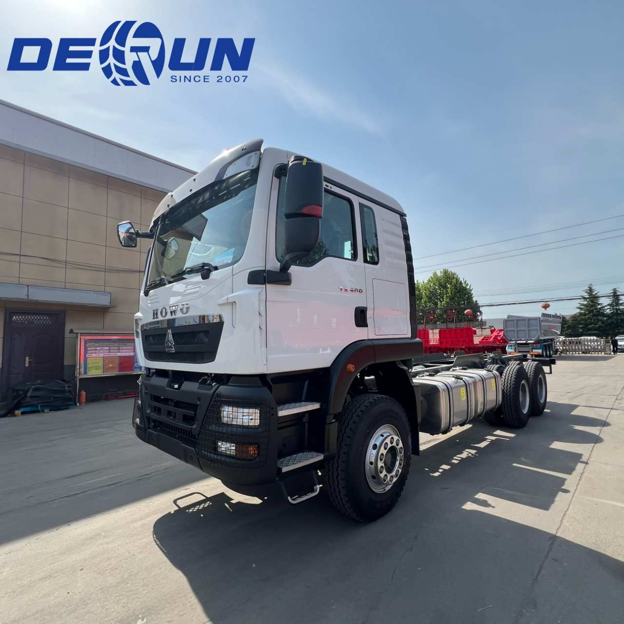 Sinotruk Howo 6x4 TX -rahti -runko -auto Etiopialle
